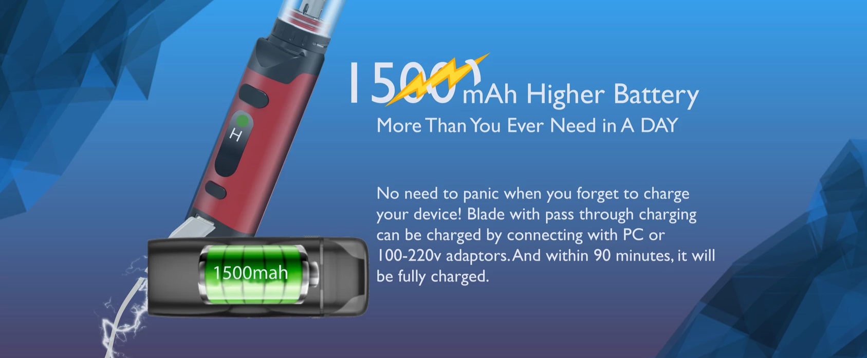 blade starter kit 1500 mah by da one tech 5