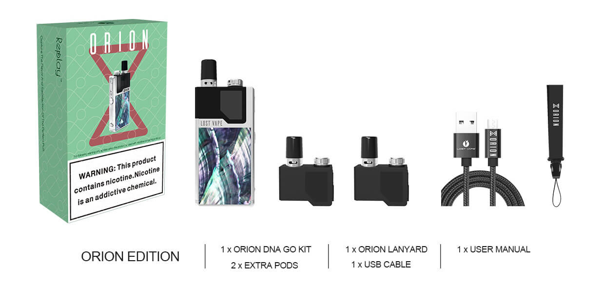 Box Orion DNA Go 40W 950 mAh Lost Vape vapexperts j