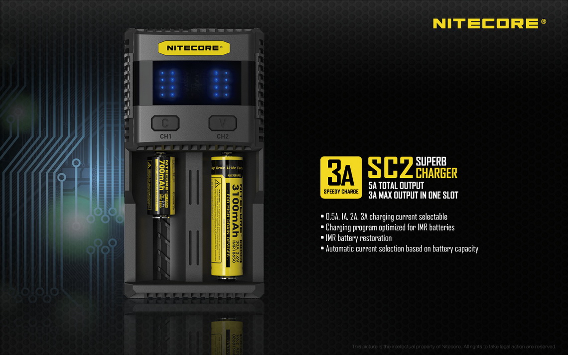 SC2 nitecore charger fortistis vapexperts 01
