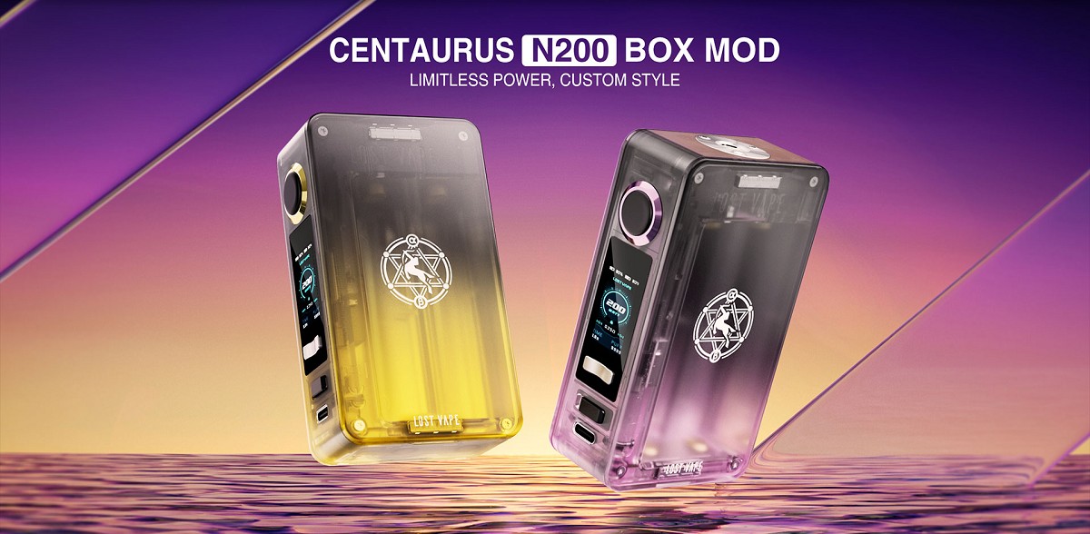 centaurus n200 box mod 200w 2x 18650 by lost vape 1