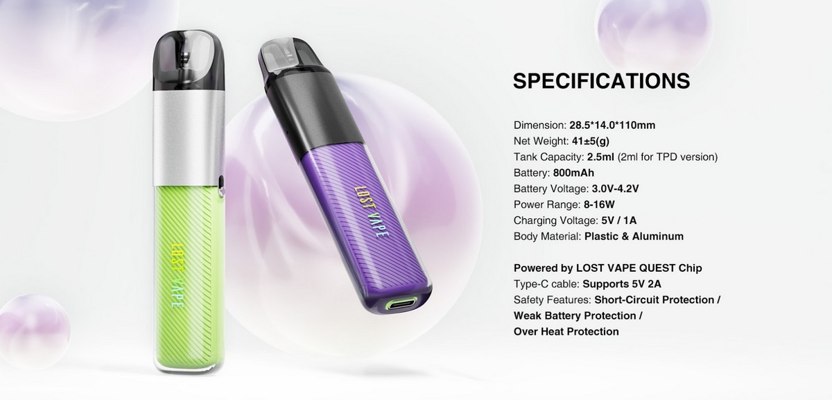 ursa nano air 800mah by lost vape 8